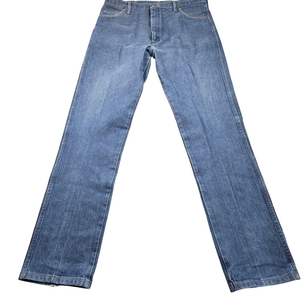 Wrangler Cowboy Cut 13MWZ Jeans Mens 40x36 Blue Medium Wash Straight Denim